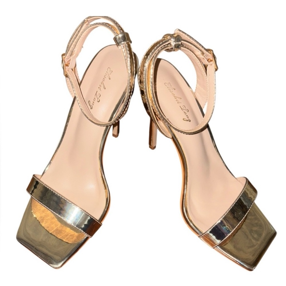 Elegant Gold Stiletto Heels